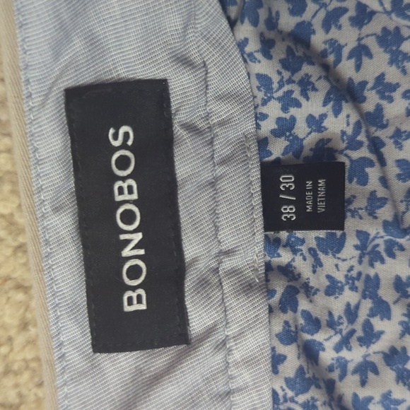 Bonobos Light Brown Tan Slim Business Professional Pants Size 38W 30L - Picture 2 of 9
